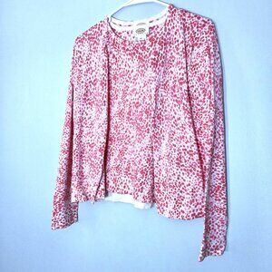 Vintage Talbots Cardigan and Short Sleeve Sweater Set Size MP